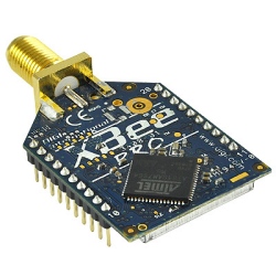Abb.: XBee-PRO 868 Modul (315mW, RP-SMA Connector)