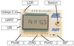 Abb.: AVR Butterfly Komponenten