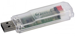 Abb.: AT90USB Plug with translucent plastic enclosure