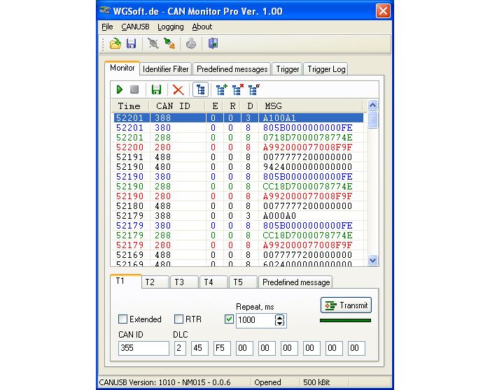 Fig.: CAN Monitor Pro